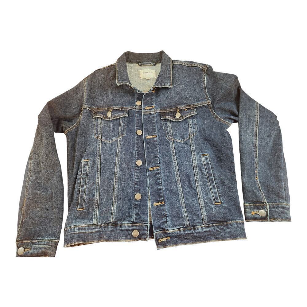 Goodfellow & Co‎ women's sz med. Dark was denim Jean jacket with pockets